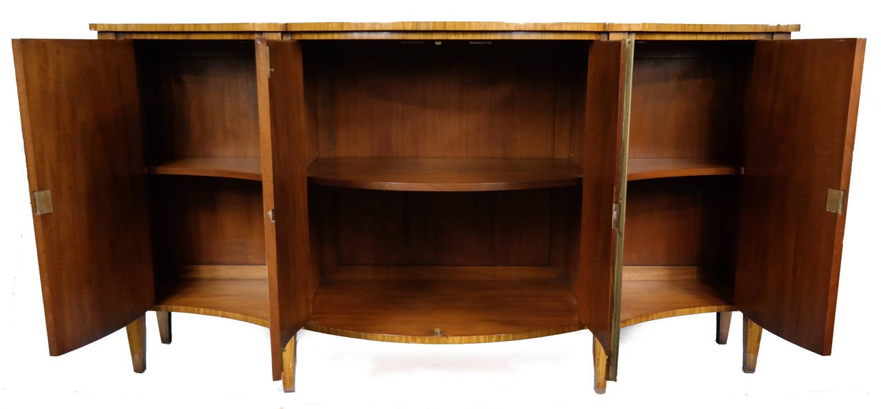 20th Century Painted Satinwood Center Cabinet