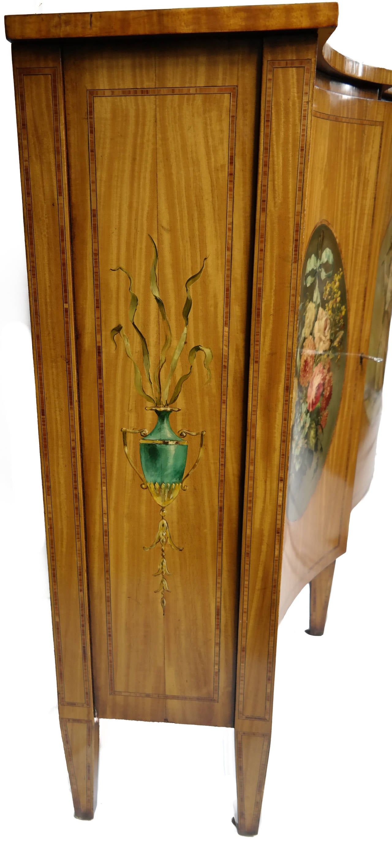 Painted Satinwood Center Cabinet 1