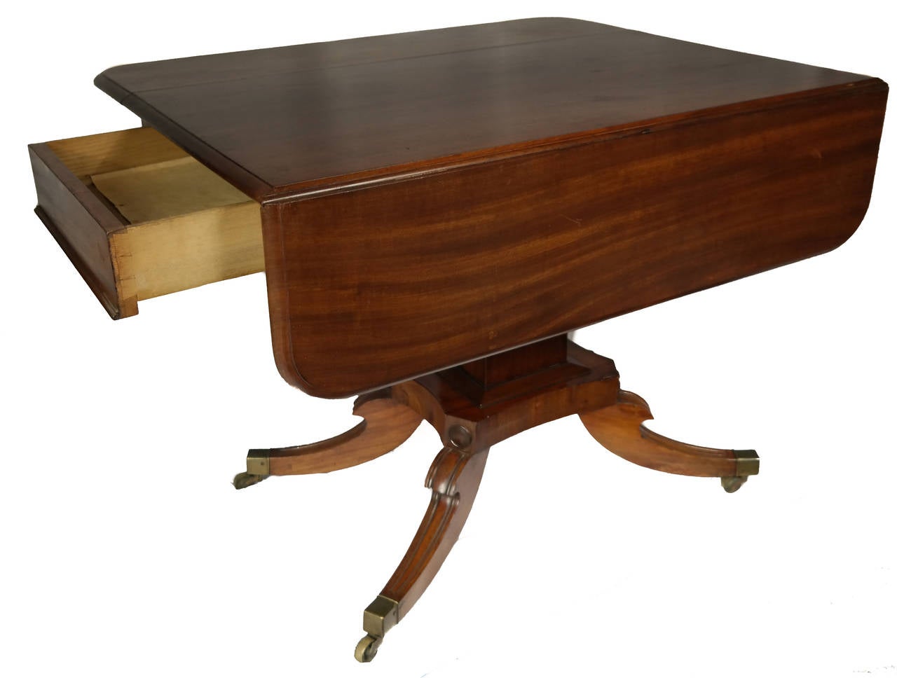 pedestal drop leaf table