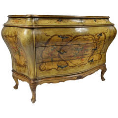 Hand-Painted Bombe Chest