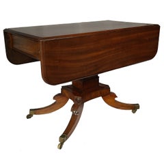 Antique Drop-Leaf Pedestal Table