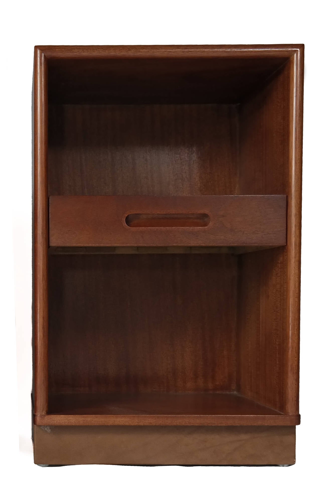 Mahogany Bedside Cabinets by Edward Wormley for Dunbar