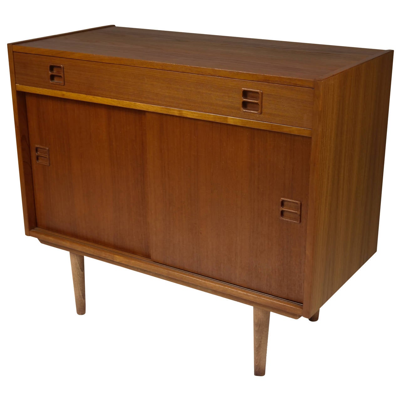 Modern Danish Teak Wood Server For Sale at 1stdibs