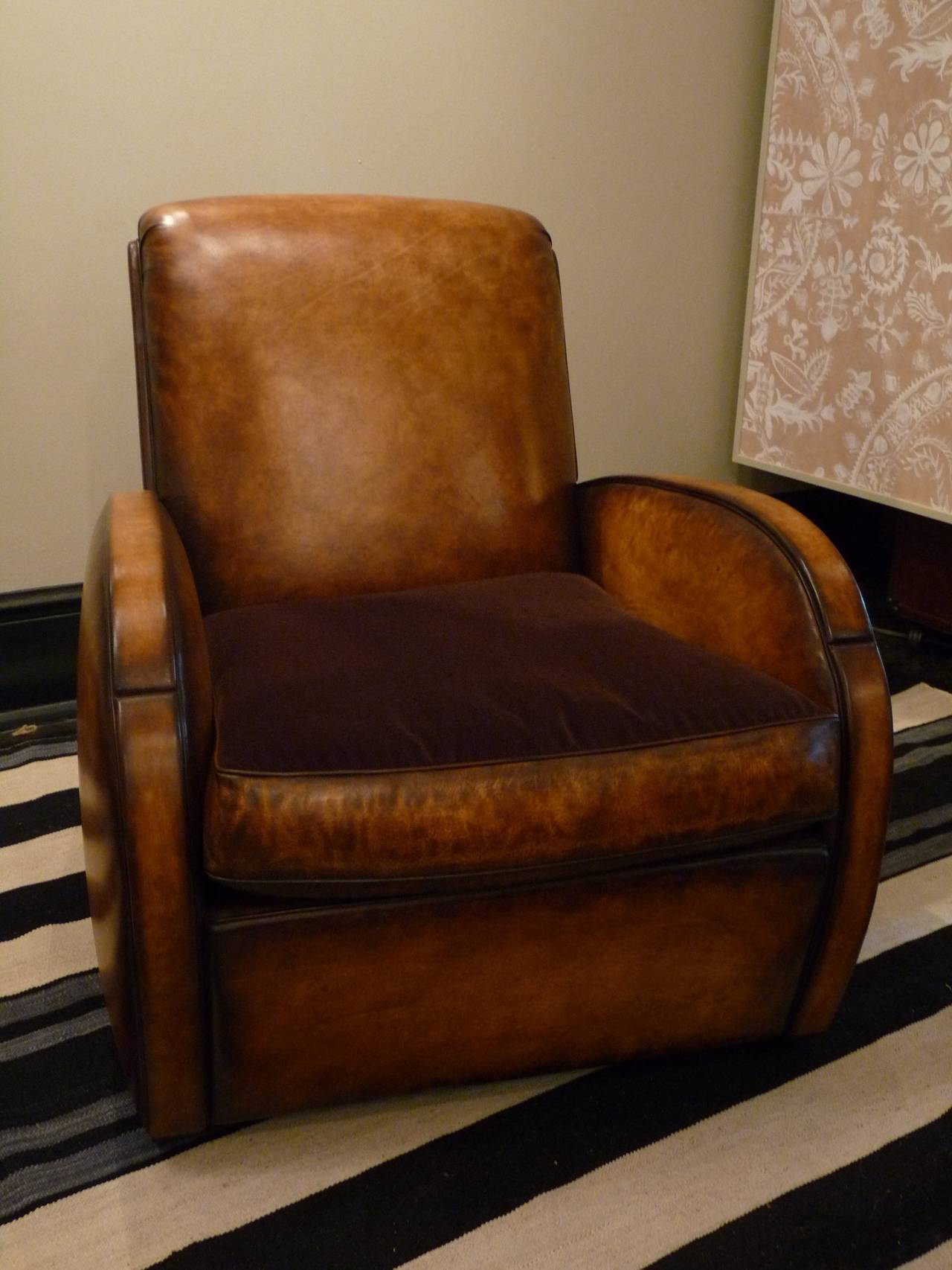 Art Deco Paris Club Chair For Sale