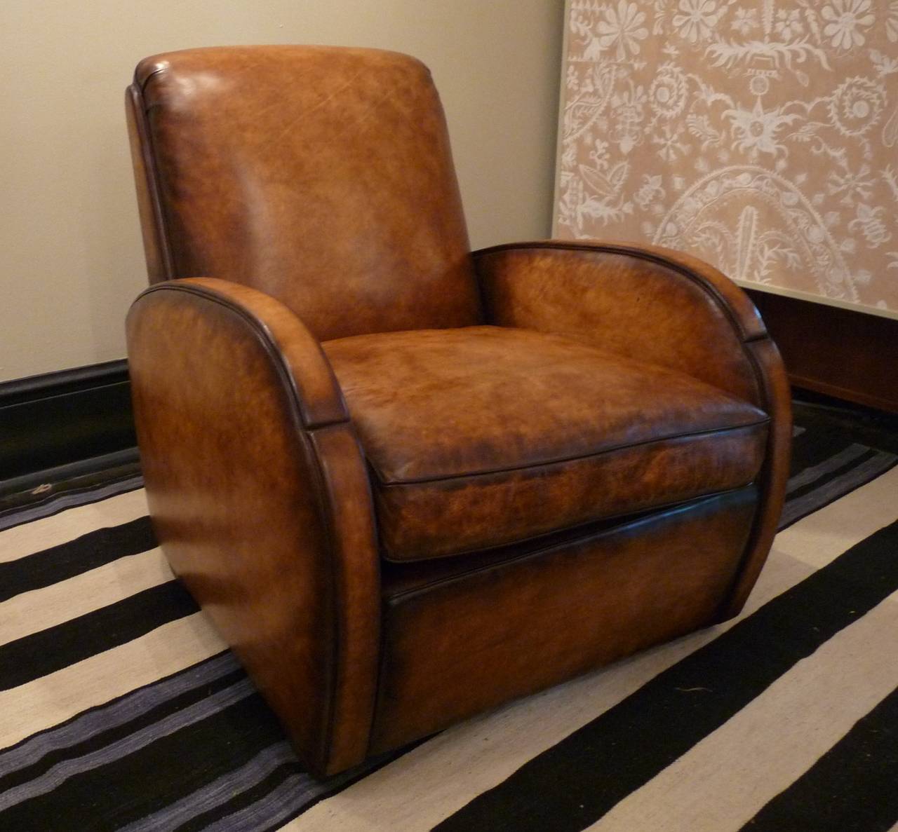 Leather Paris Club Chair For Sale