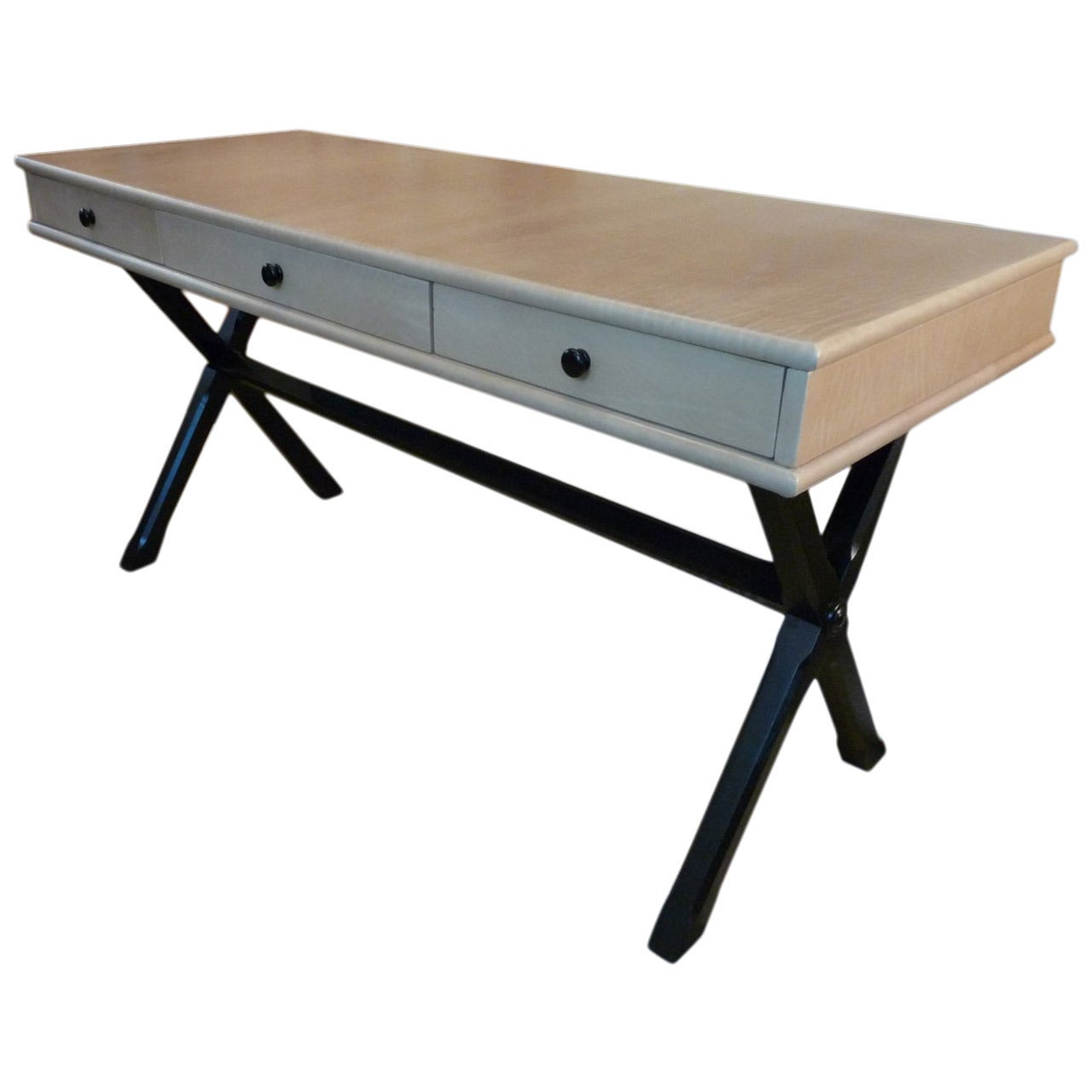 Vellum Wrapped Desk For Sale