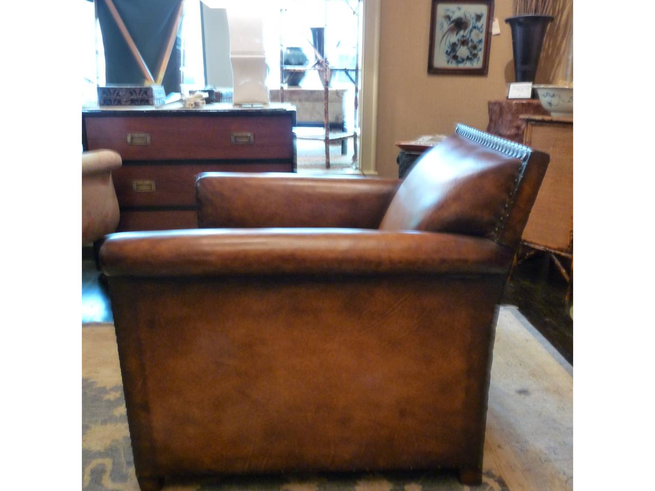 A limited number of Stanley chairs are carefully and beautifully made by hand in a small workshop in England exclusively for The Outpost. The frame is European beech, the body wrapped in horsehair, cotton felt and calico and then wrapped in an