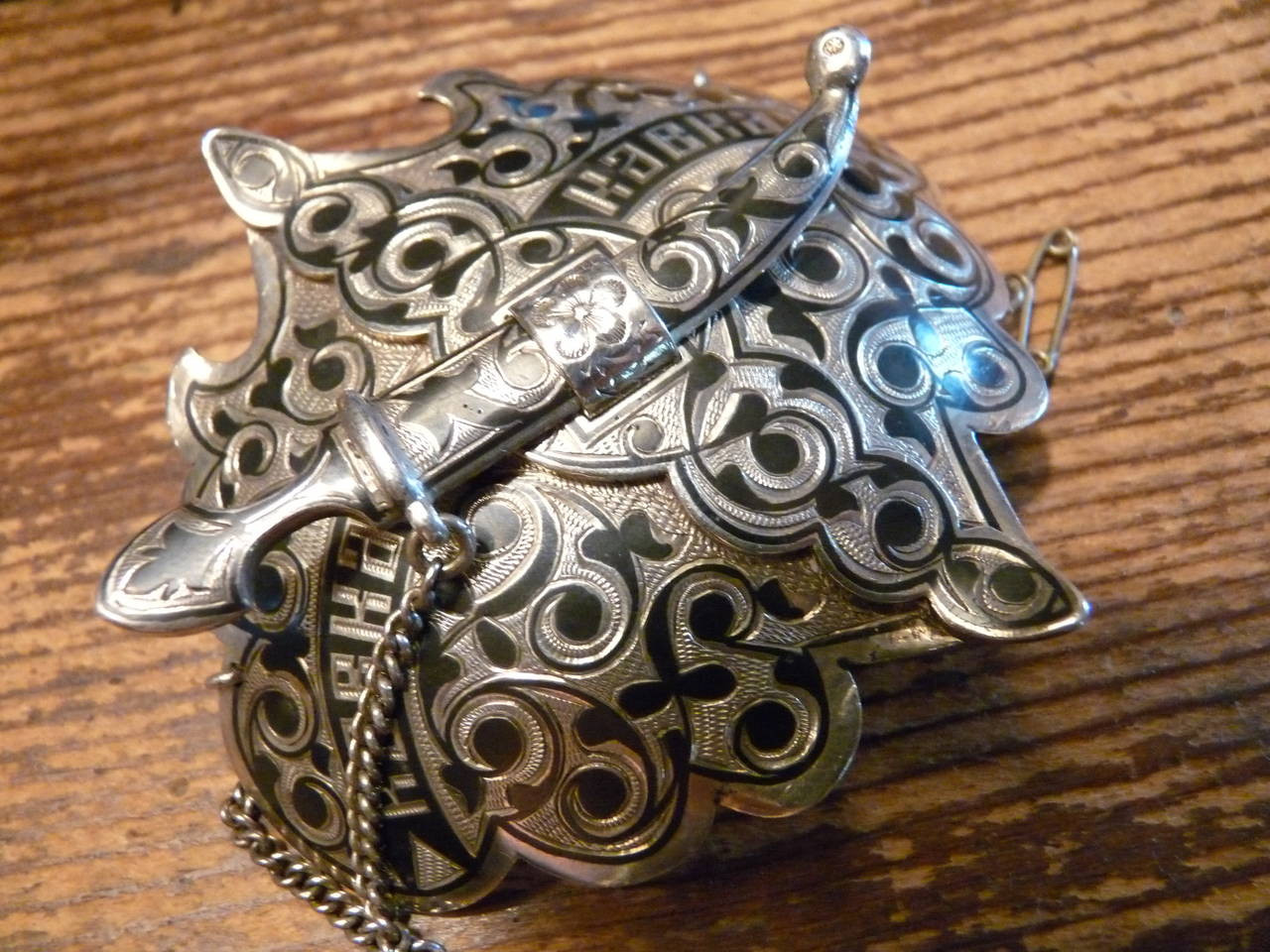 Sterling Silver Russian Cape Buckle In Good Condition For Sale In Middleburg, VA