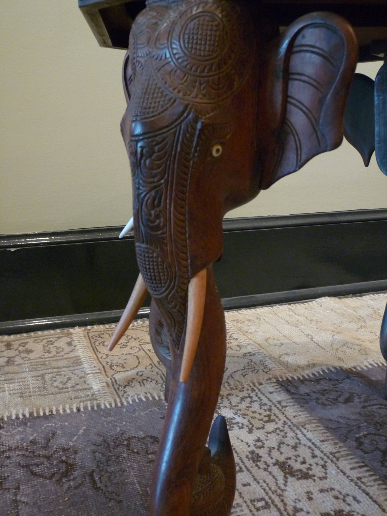 Teak Elephant Table