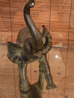Pair of Bronze Elephants