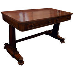 Antique Rosewood Library Table