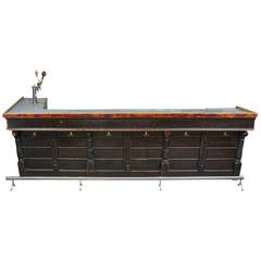 Zinc-Topped Front Bar