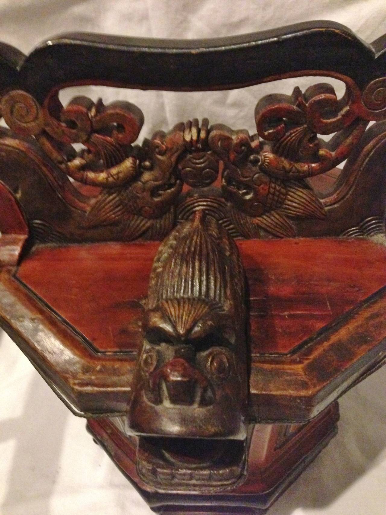 19th Century Chinese Basket with Dragon Spout
