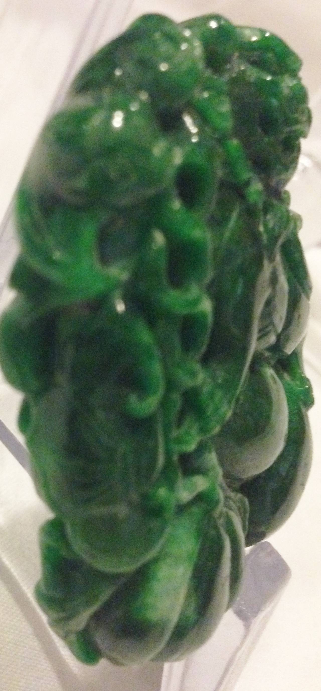 19th Century Green Jade Pendant 2