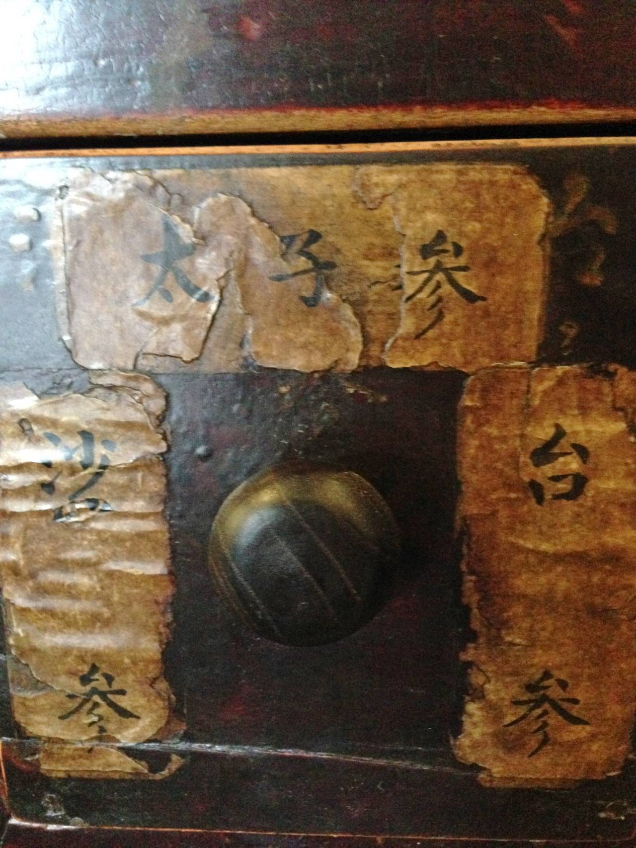 Massive 19th Century Chinese Antique Apothecary Chest 1
