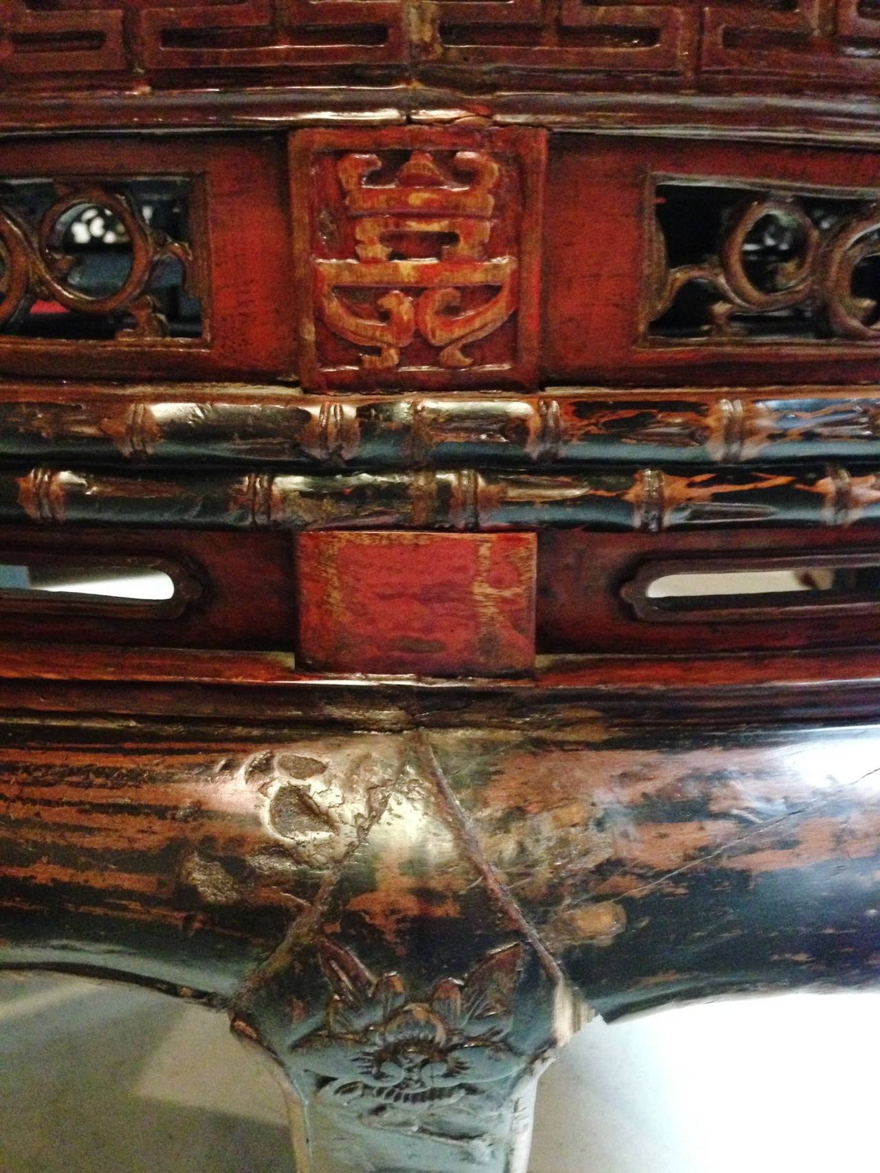 Antique Demilune, Chinese Round Table