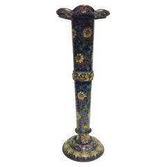 Antique Cloisonne Vase, Polychrome