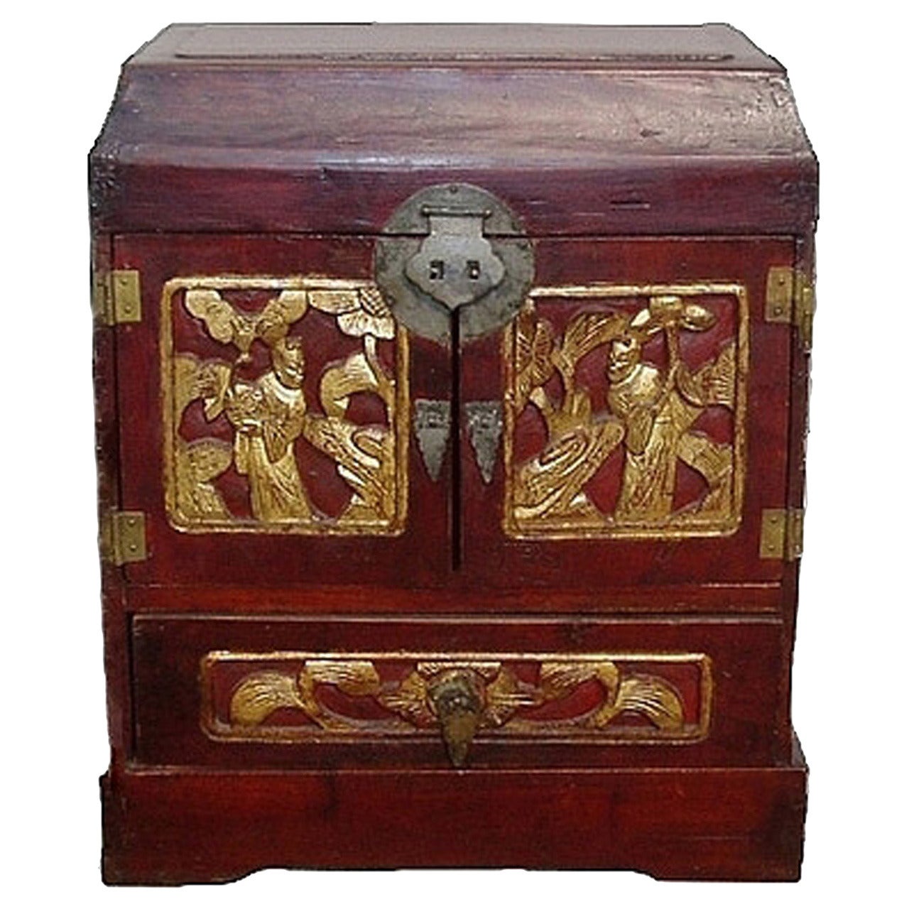 Antique Jewelry Box, Chinese, 19th Century For Sale