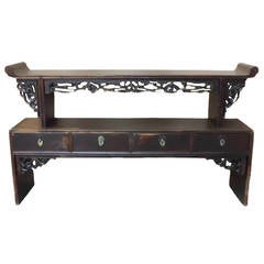 Chinese Antique Altar Table, Double Deck 