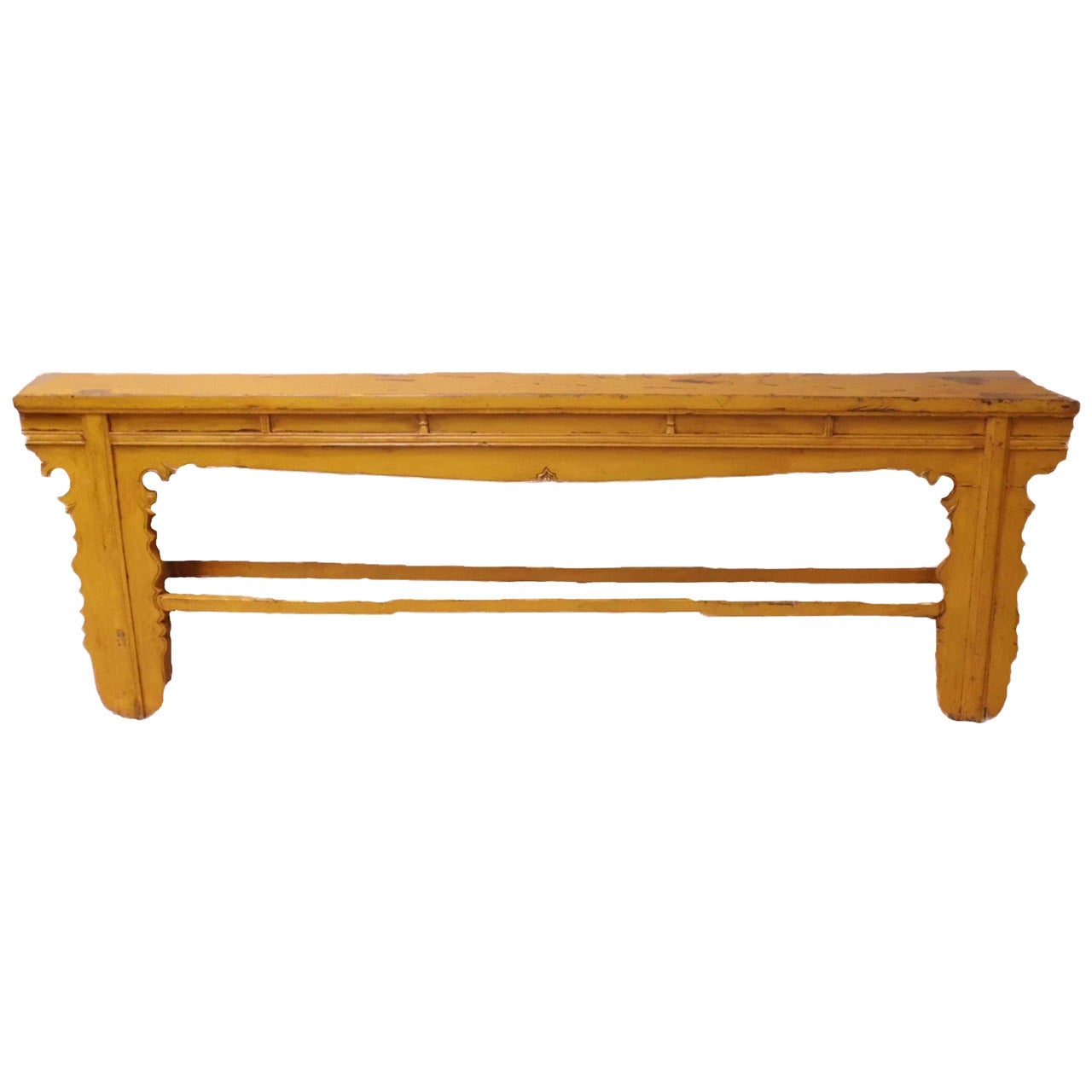Chinese Antique Long Narrow Console Table For Sale
