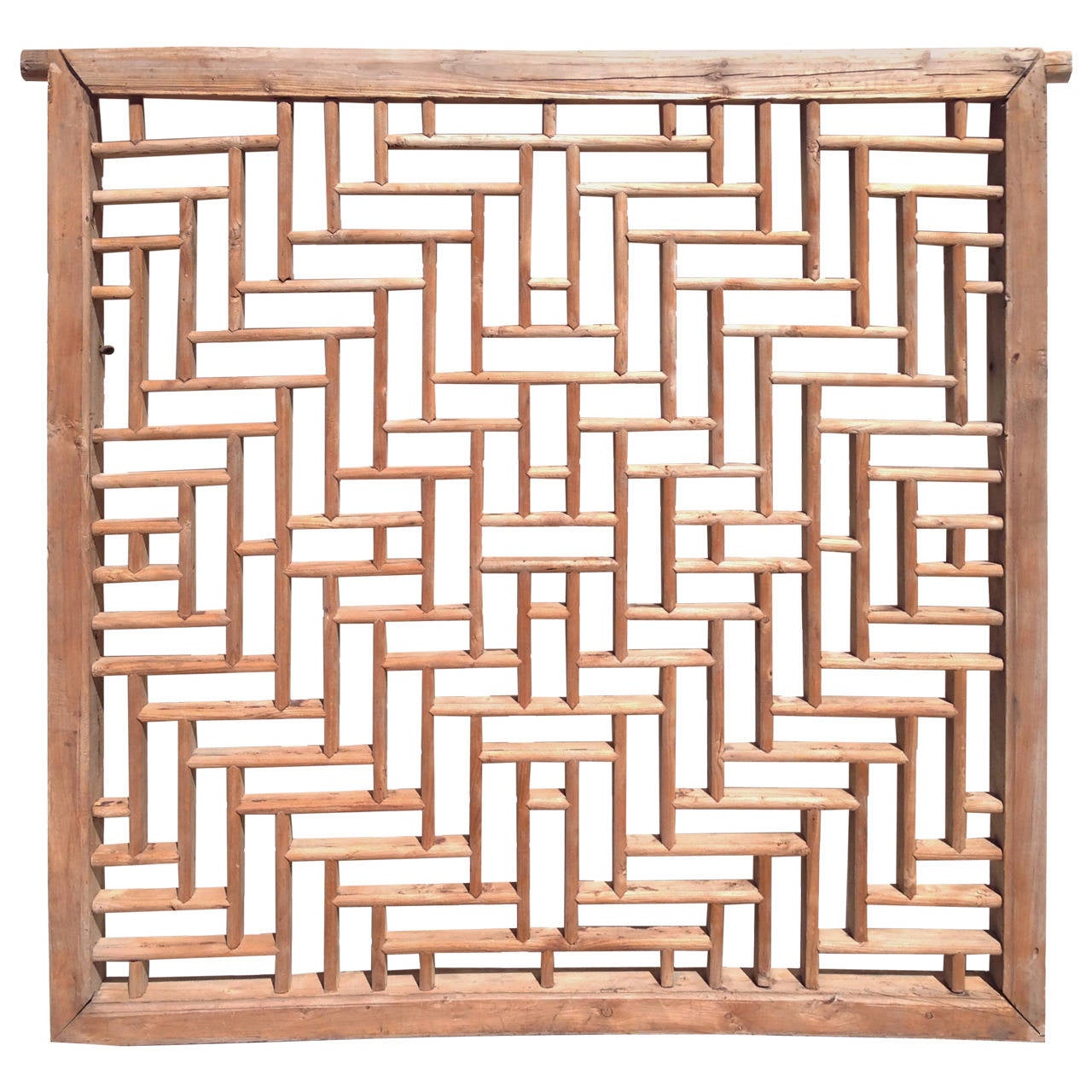 Chinese Antique Diamond Window Screen Panel at 1stDibs