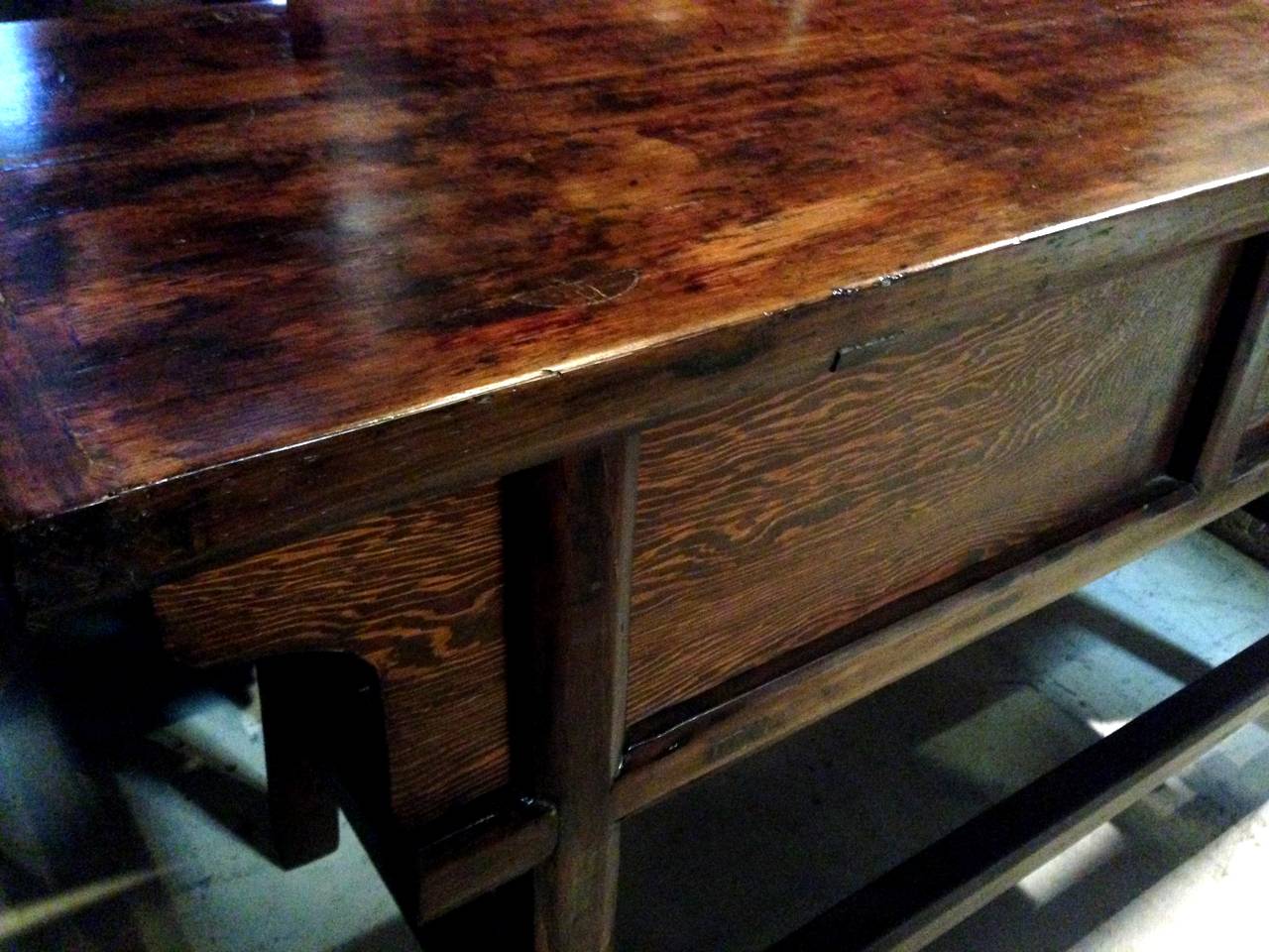 Joinery Antique Chinese Country Solid Wood Table For Sale
