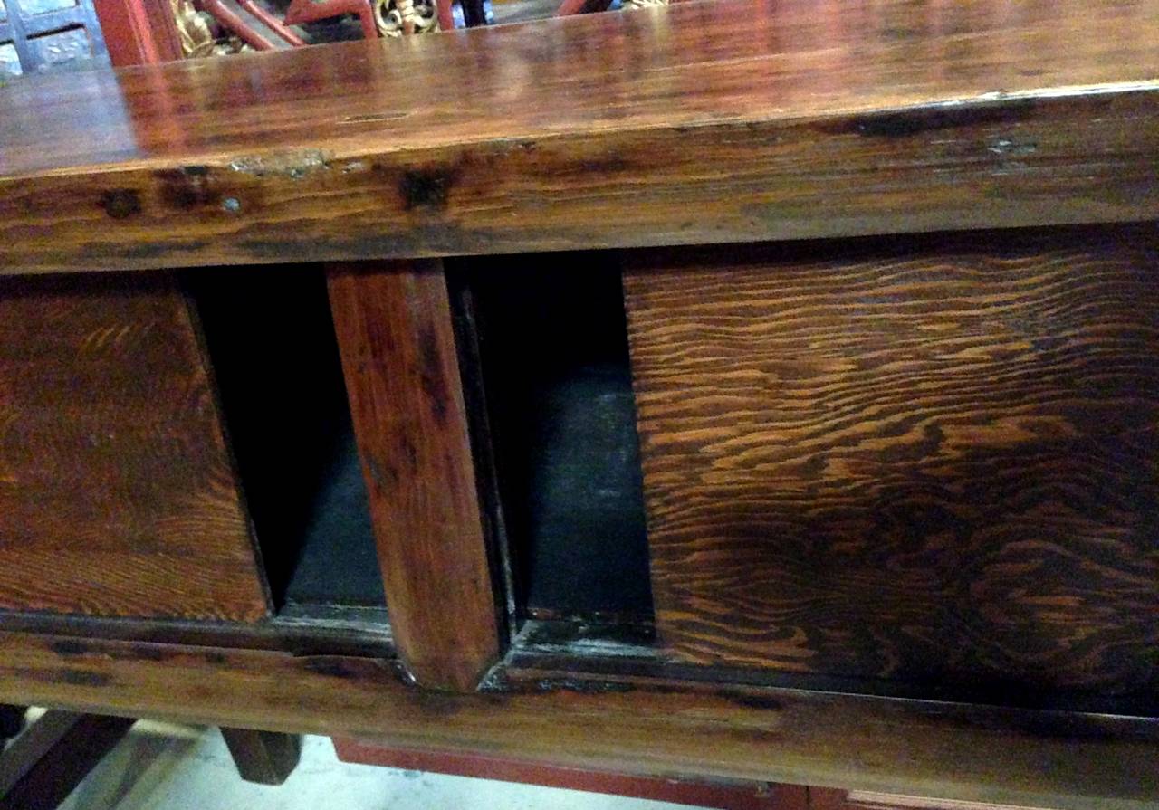 19th Century Antique Chinese Country Solid Wood Table For Sale