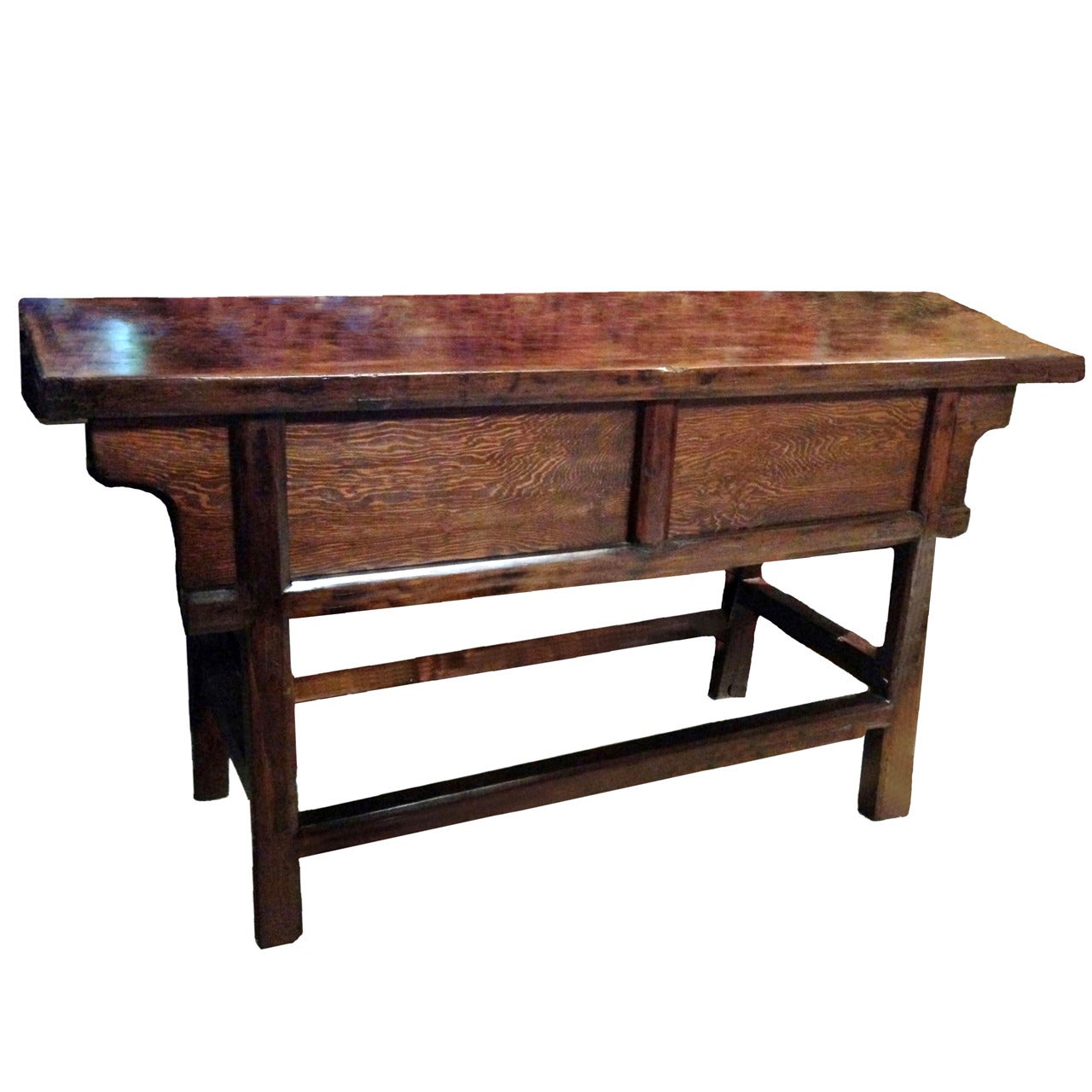 Antique Chinese Country Solid Wood Table For Sale