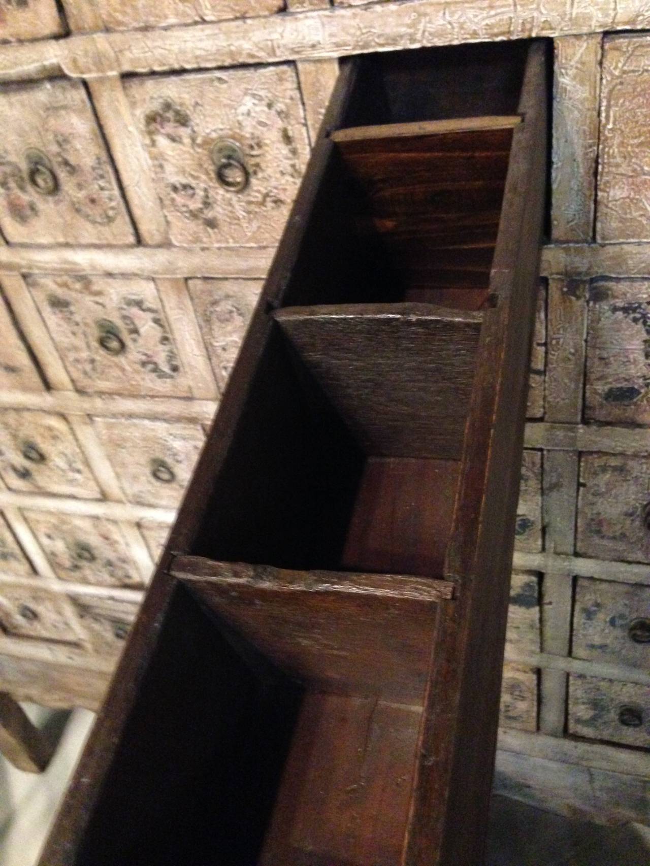 White Crackle Apothecary Chest, 19th Century Chinese In Good Condition For Sale In SOMIS, CA