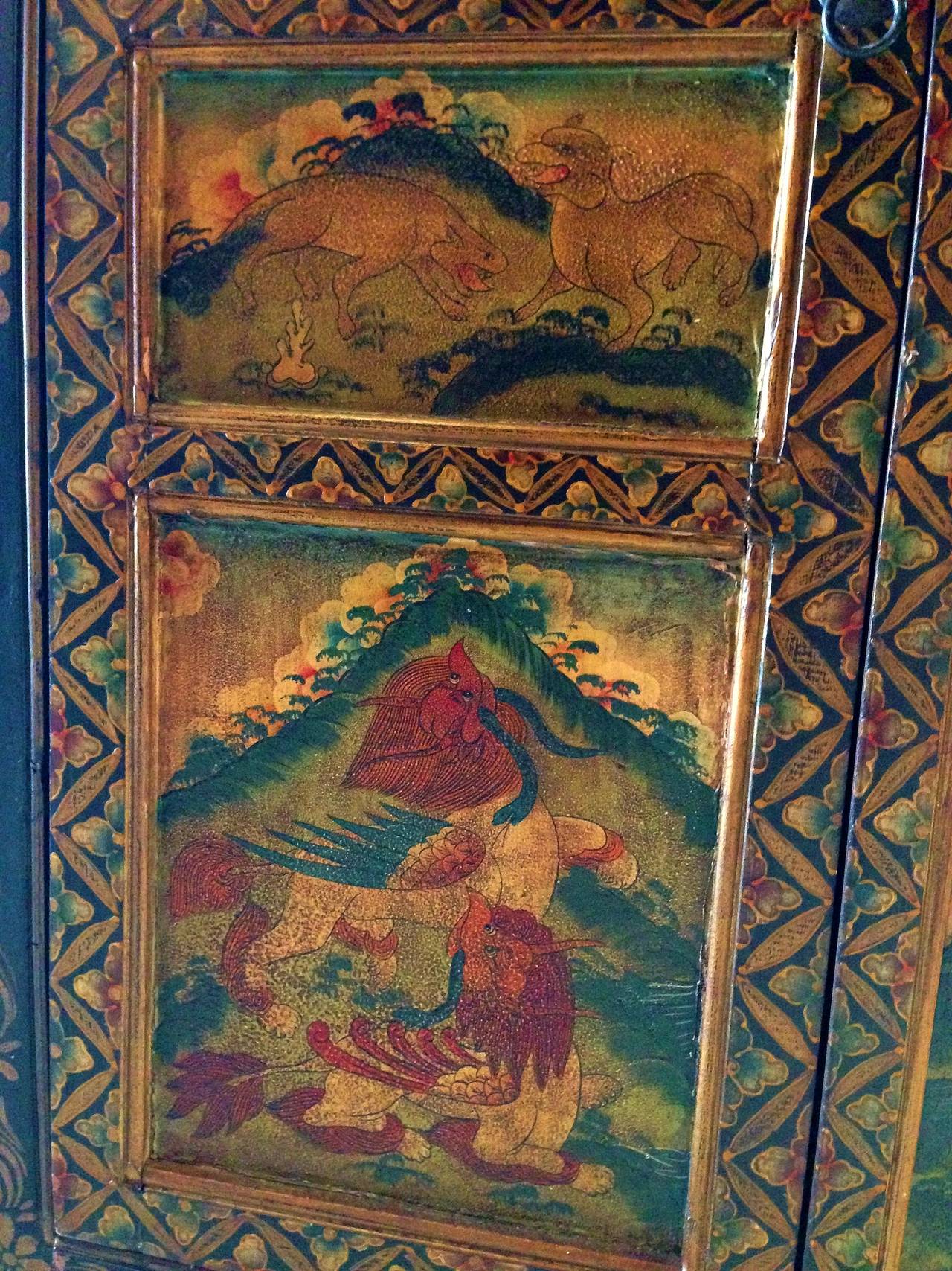 Tibetan Chest, Hand-Painted 2