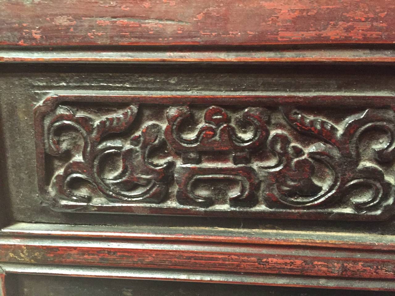 Carved Rare Qian Long Period Honor Screen, 18th Century For Sale