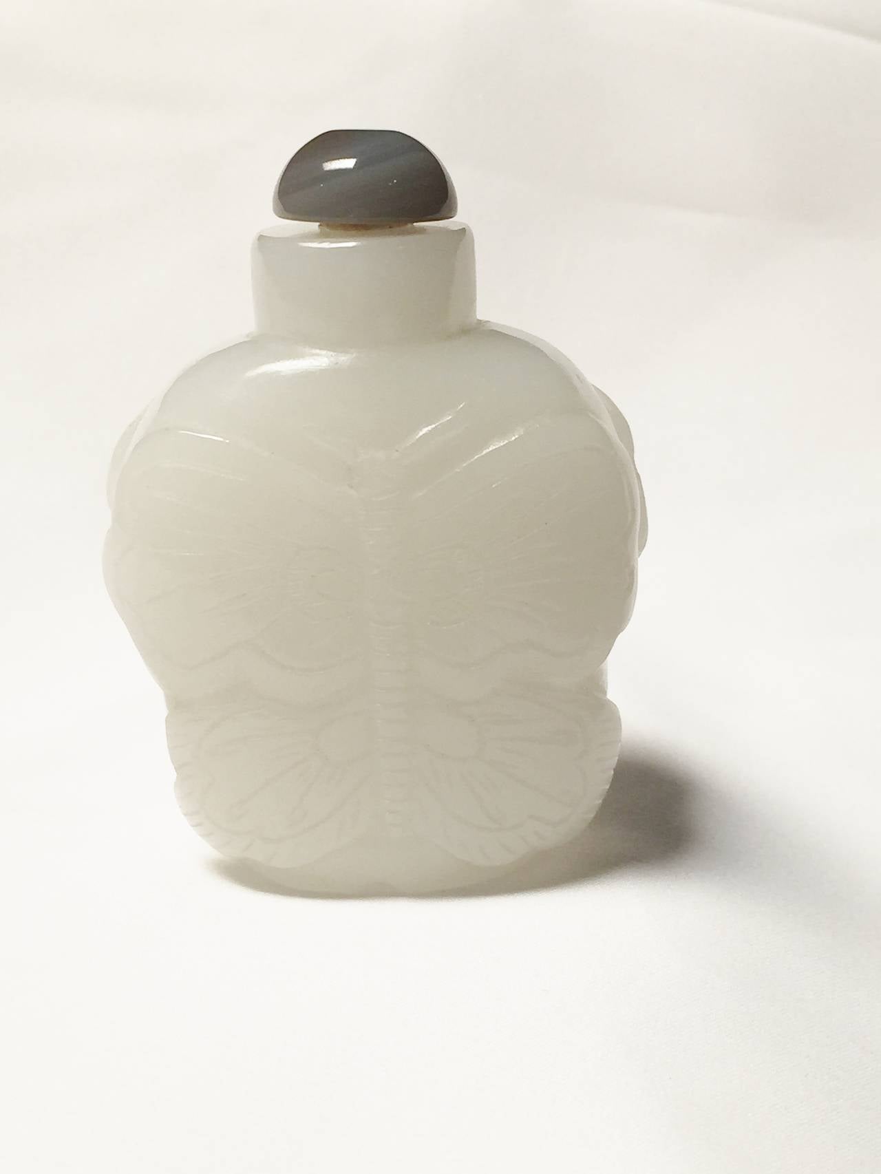 White Jade Snuff Bottle, He Tian Region For Sale 1