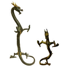 Vintage Bronze Dragons