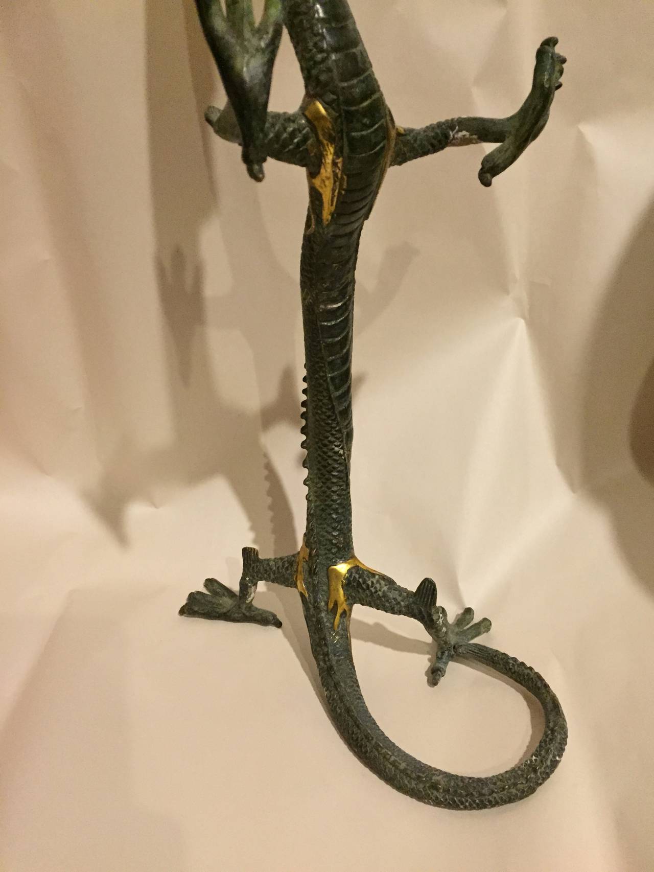 Bronze Dragons In Excellent Condition For Sale In SOMIS, CA