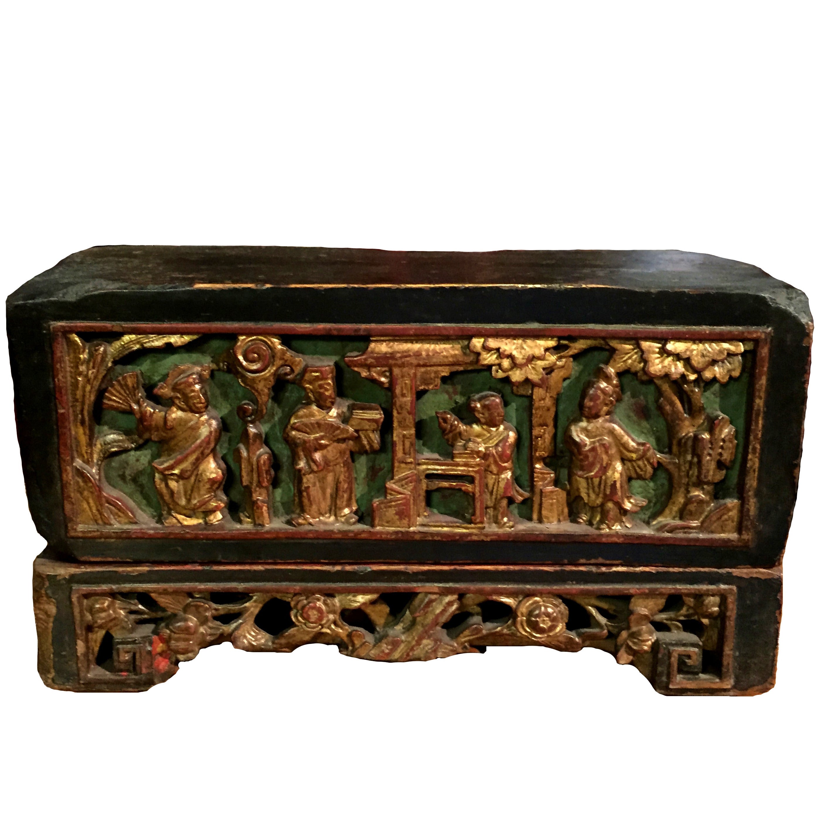 Chinese Antique Jewelry Box, 19th Century