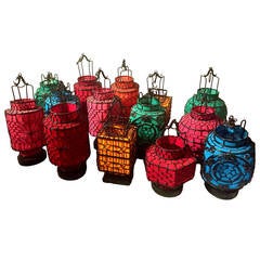 Lot of 14 Fine Chinese Handmade Small Lanterns