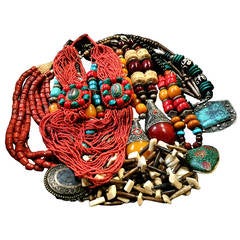 Lot of 10 Tibetan Necklaces