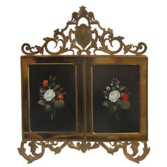 Napoleon III Pietra Dura "Quartetto" Hinged Expanding Picture Frame