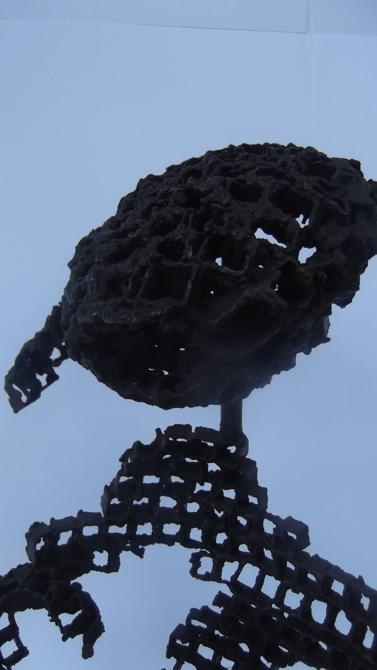 Postmodern Brutalist Iron Sculpture 2