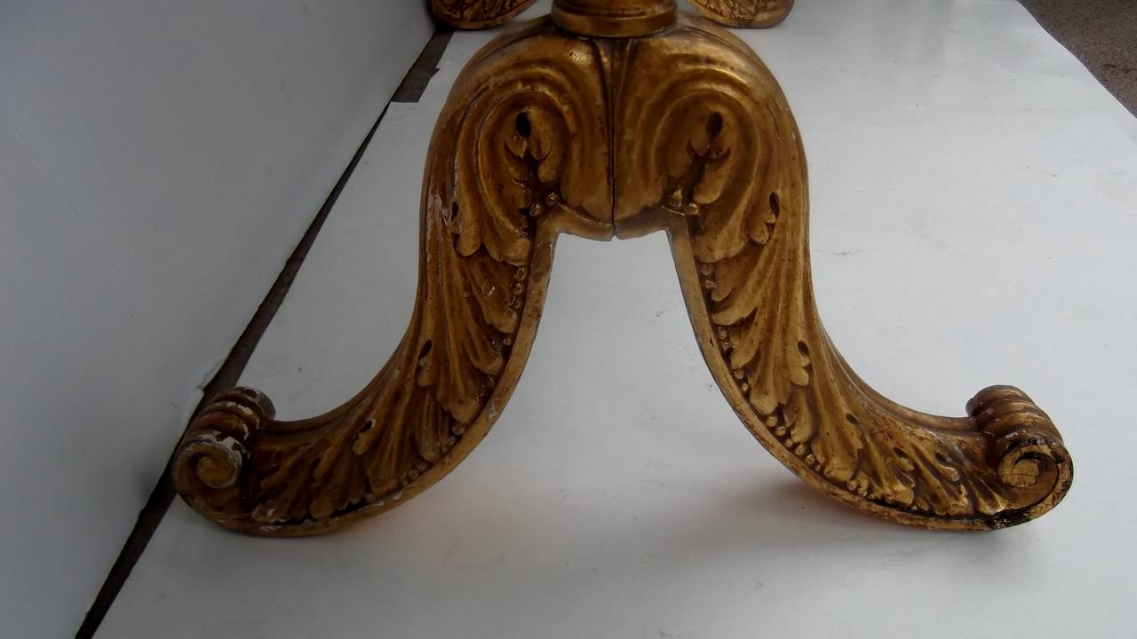 French gilt wood and needlpoint fire screen In Good Condition In Lambertville, NJ