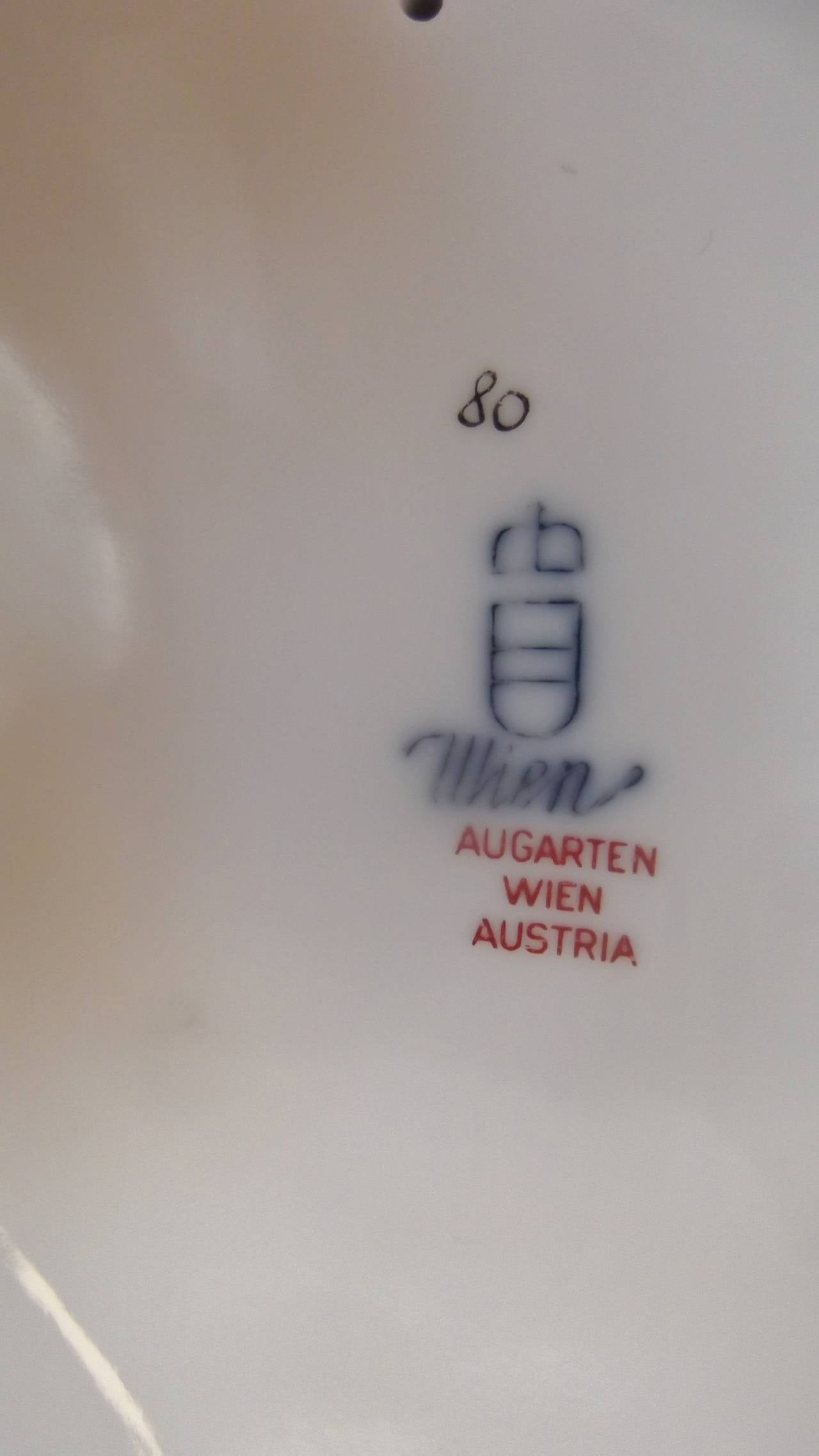 Wiener Augarten Lippizzaner Pferd Spanische Reitschule Figuren aus Porzellan (20. Jahrhundert)