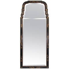 Hand Painted Chinoiserie Framed Beveled Mirror