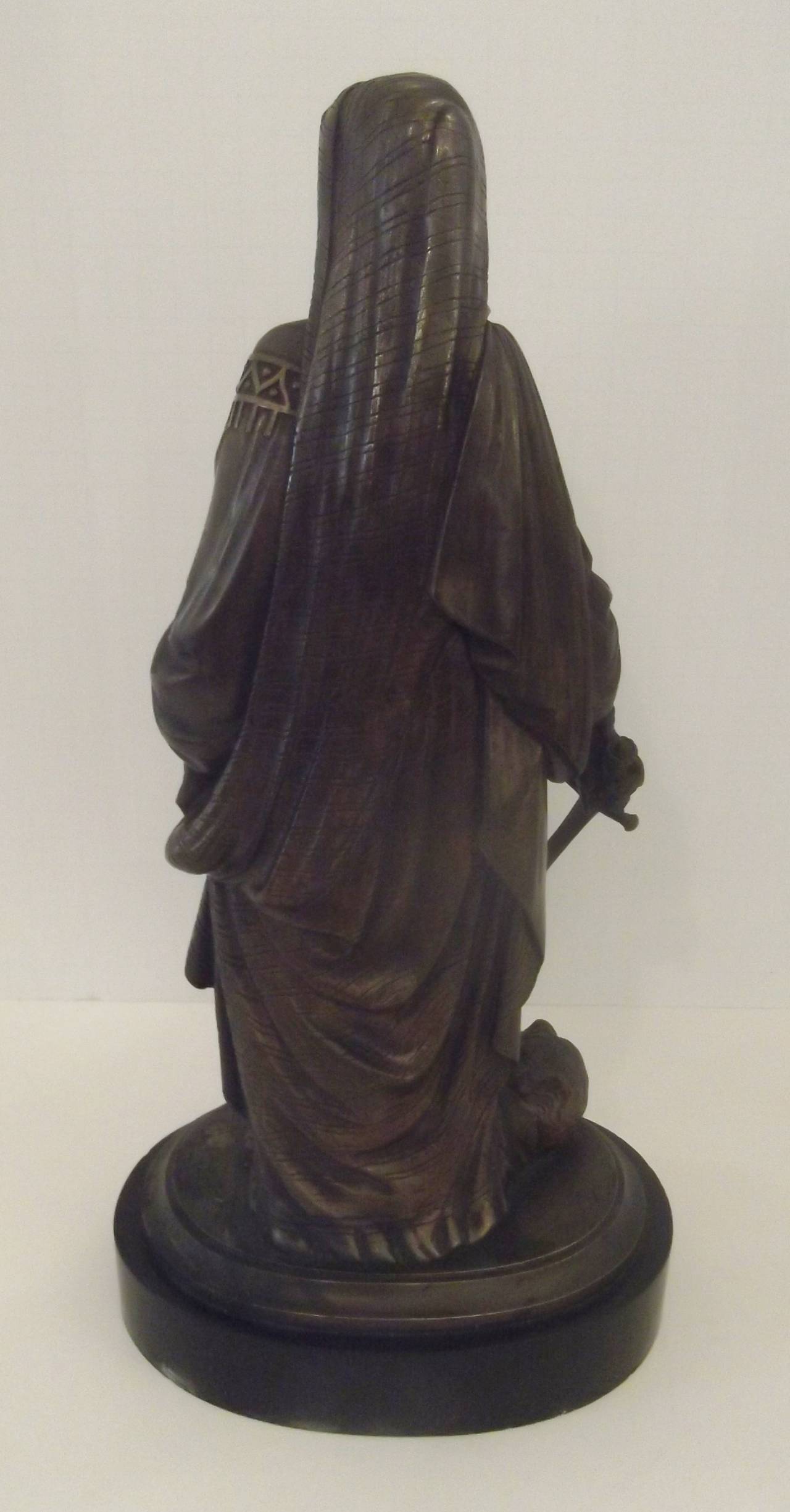 19th Century French Bronze of Judith signed Leon Pilet 1