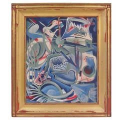 Abstract Oil on Canvas 12