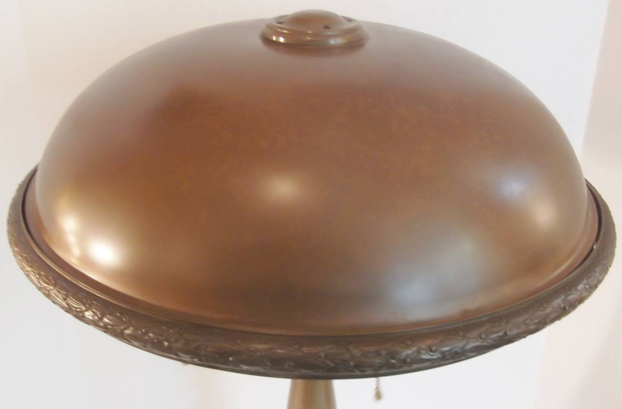 Art Nouveau Solid Brass Table Lamp, circa 1900-1910