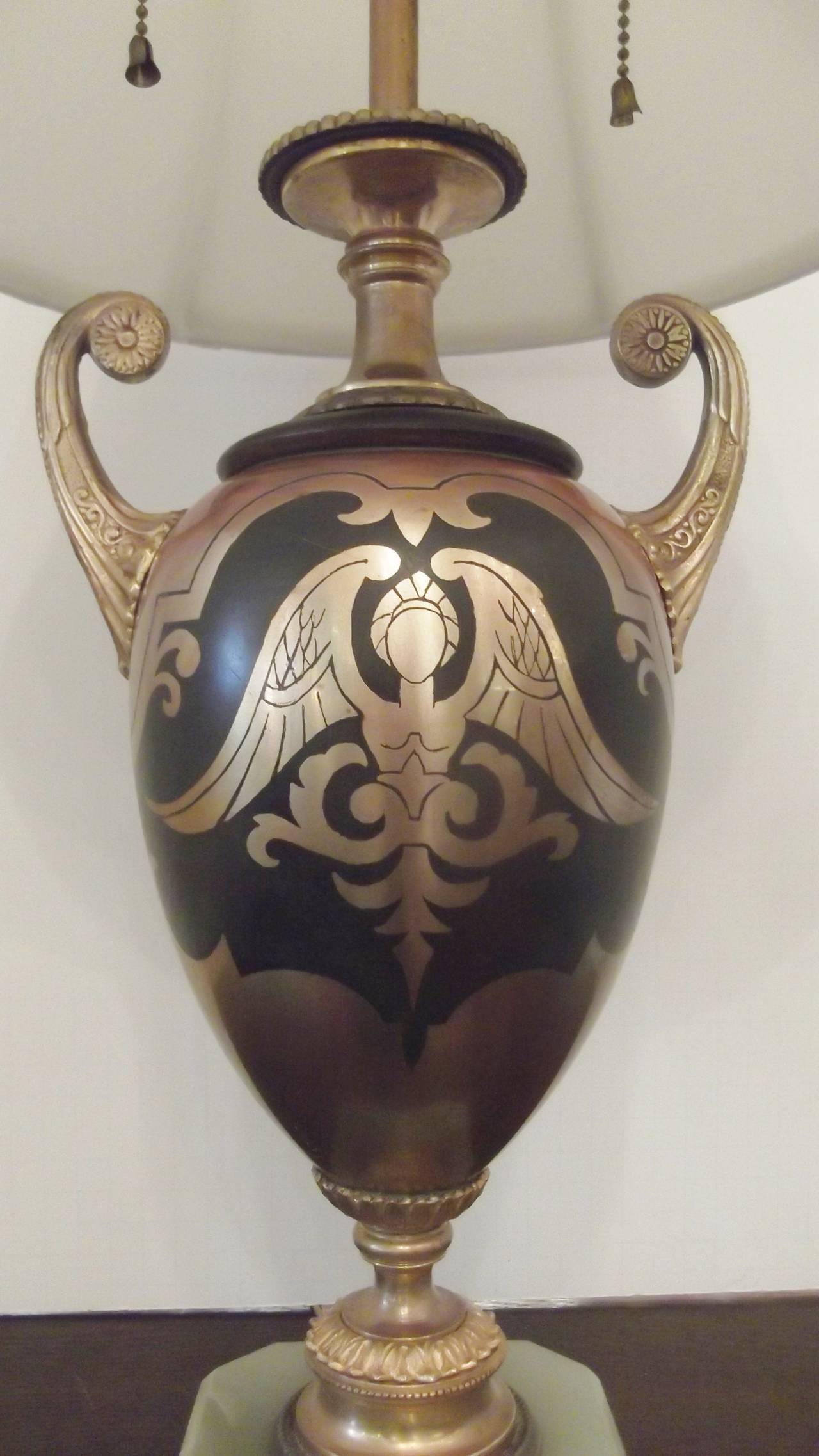 antique urn lamp