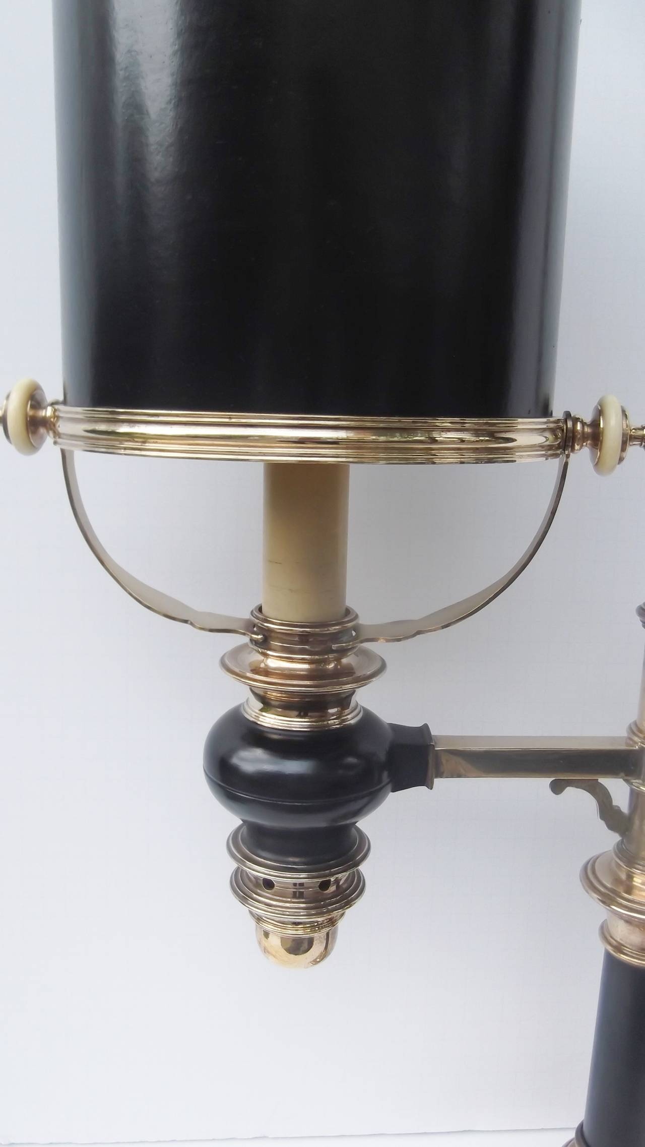 Authentic Brass Chapman Library Table Lamp at 1stDibs