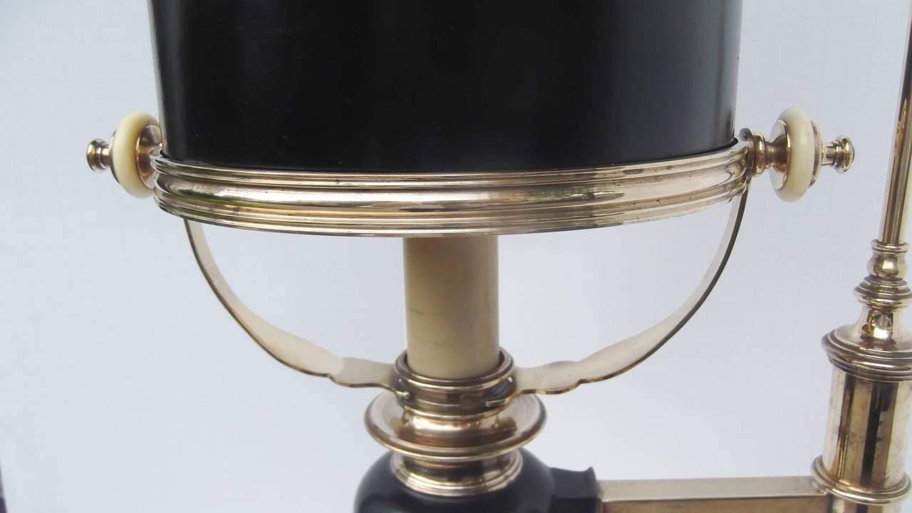American Authentic Brass Chapman Library Table Lamp