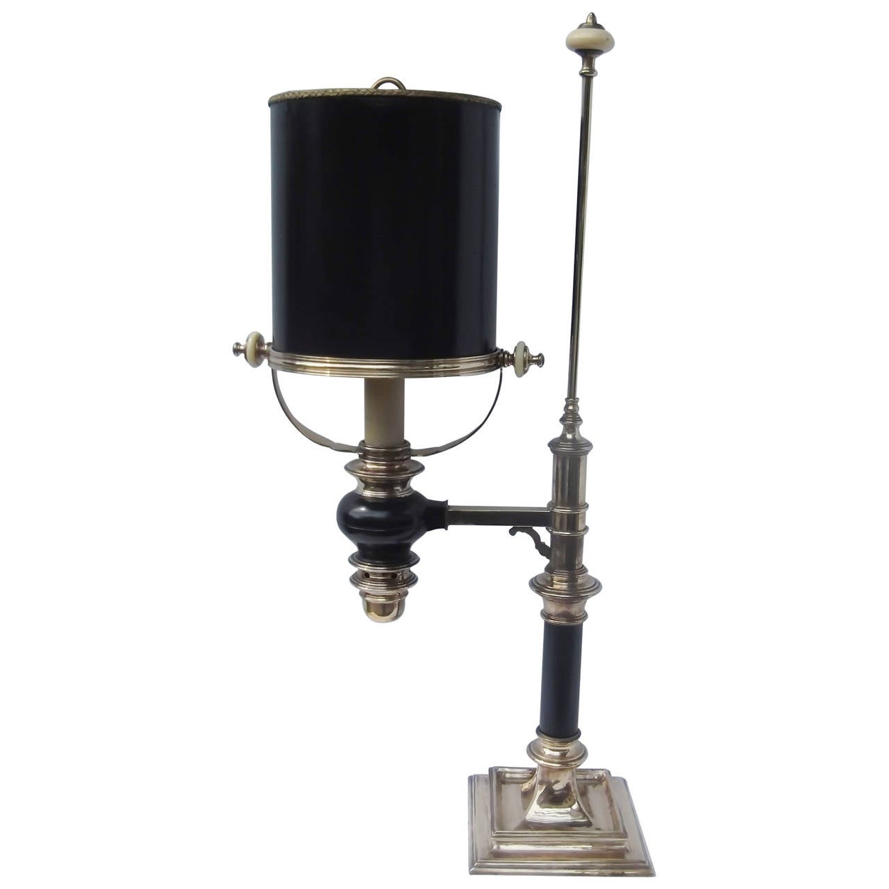 Authentic Brass Chapman Library Table Lamp at 1stDibs