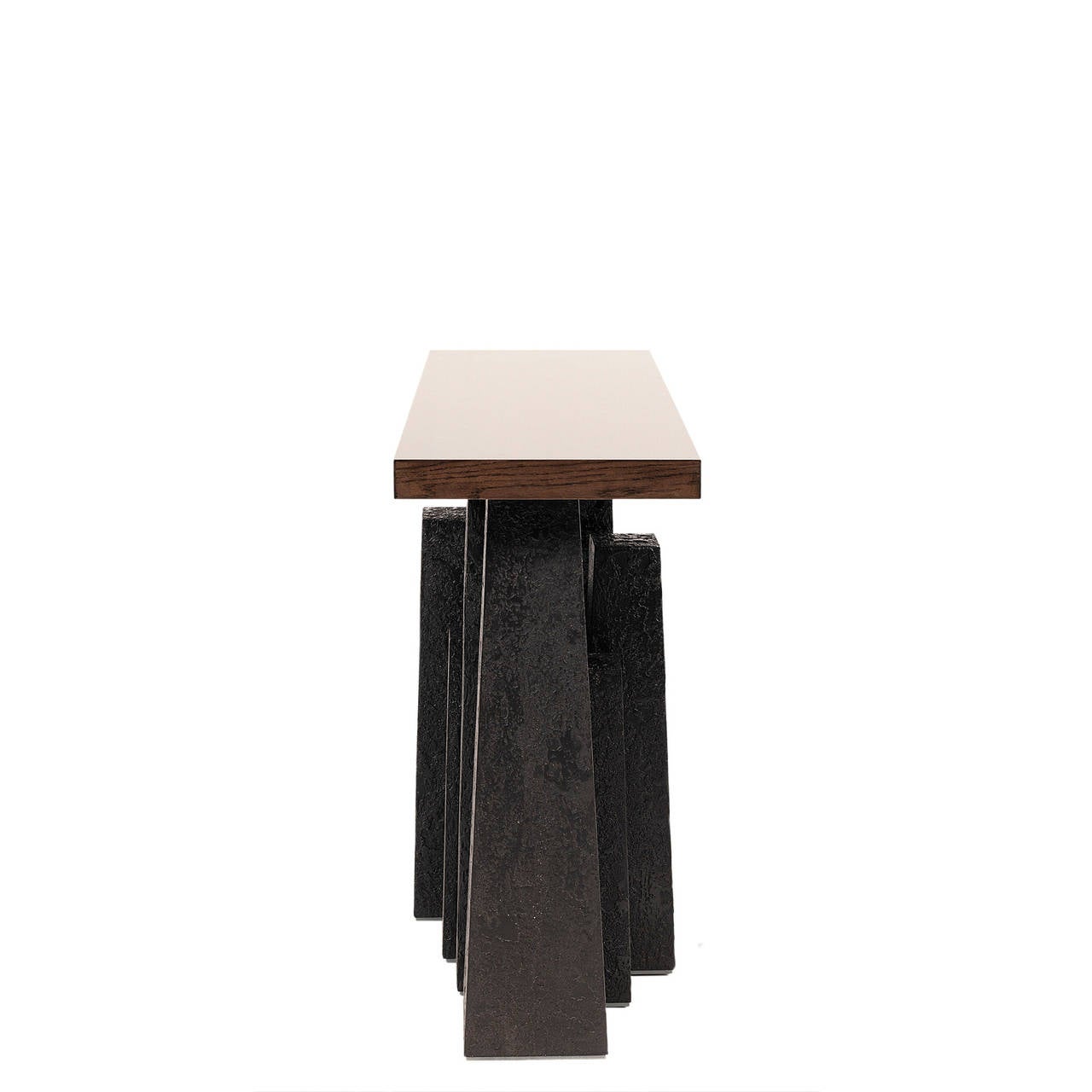 British Housesteads Contemporary Style Console Featuring a Unique Luna Finish
